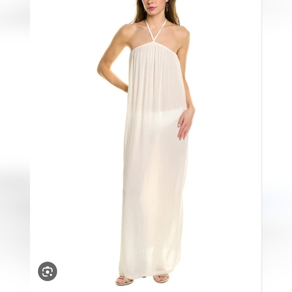 Weworewhat Halter Trapeze maxi dress size S nwt